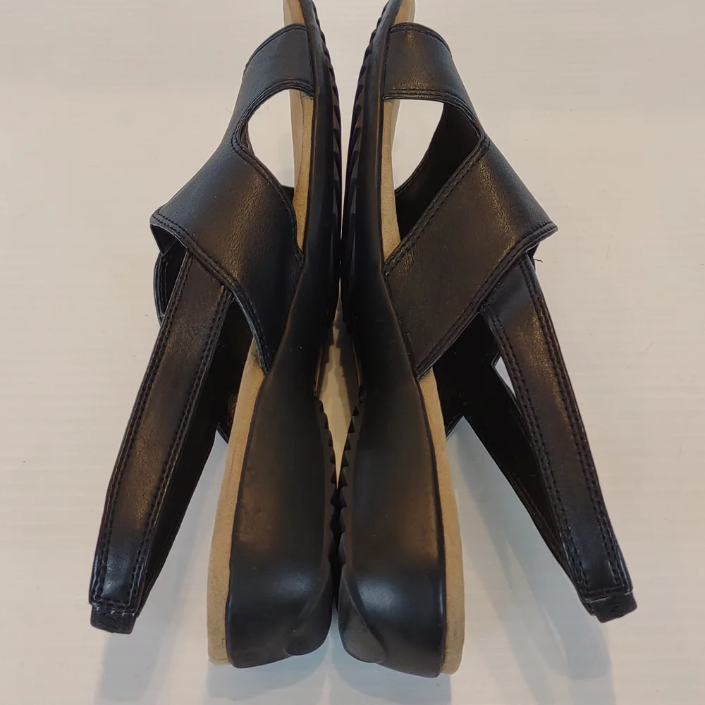Judith Black Slingback Open Toe Sandal
